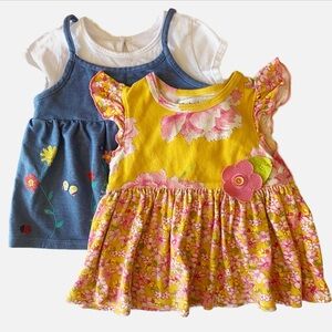 Baby Lulu by Erin Murphy - Yellow floral dress with Koala kids dress bundle